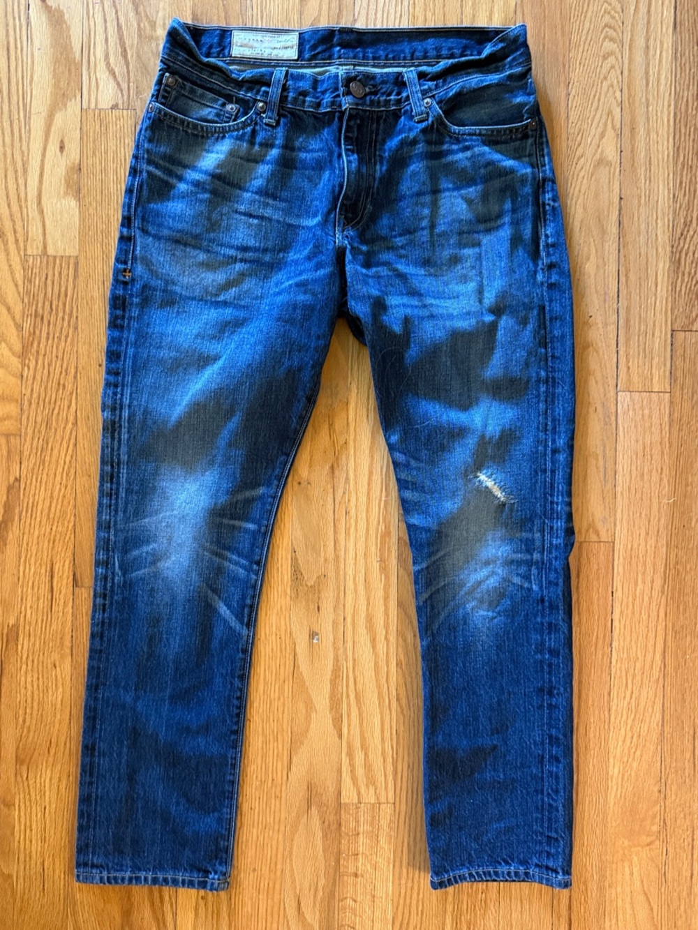 Imogene + Willie sz 28 Clarke Dark Blue Slim Straight Jeans great condition